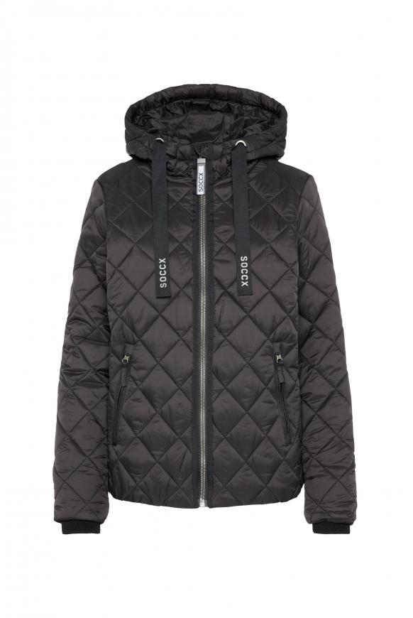 Leichte Steppjacke mit Kapuze black