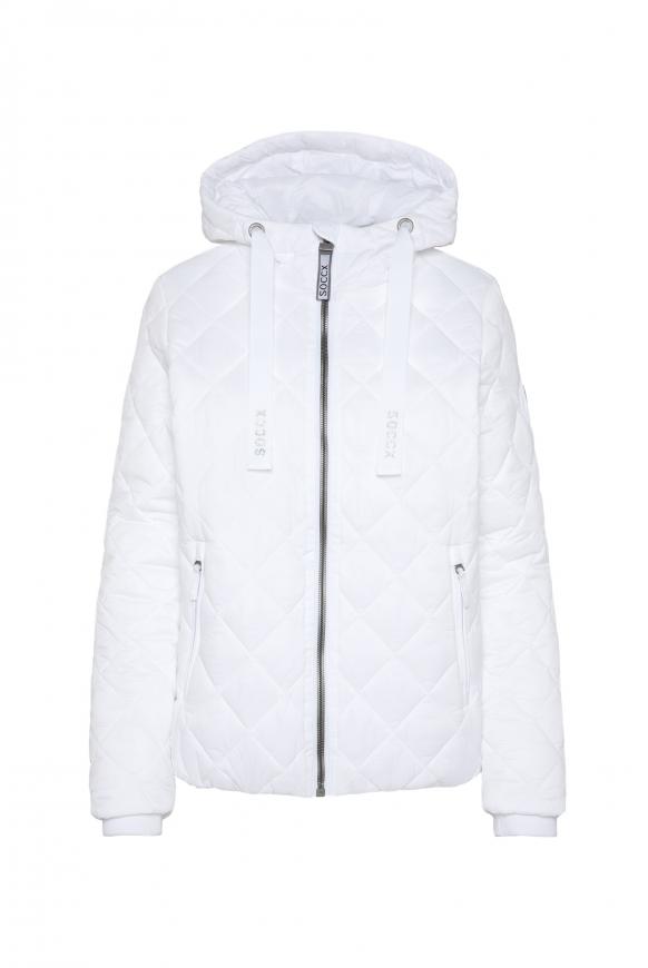 Leichte Steppjacke mit Kapuze opticwhite