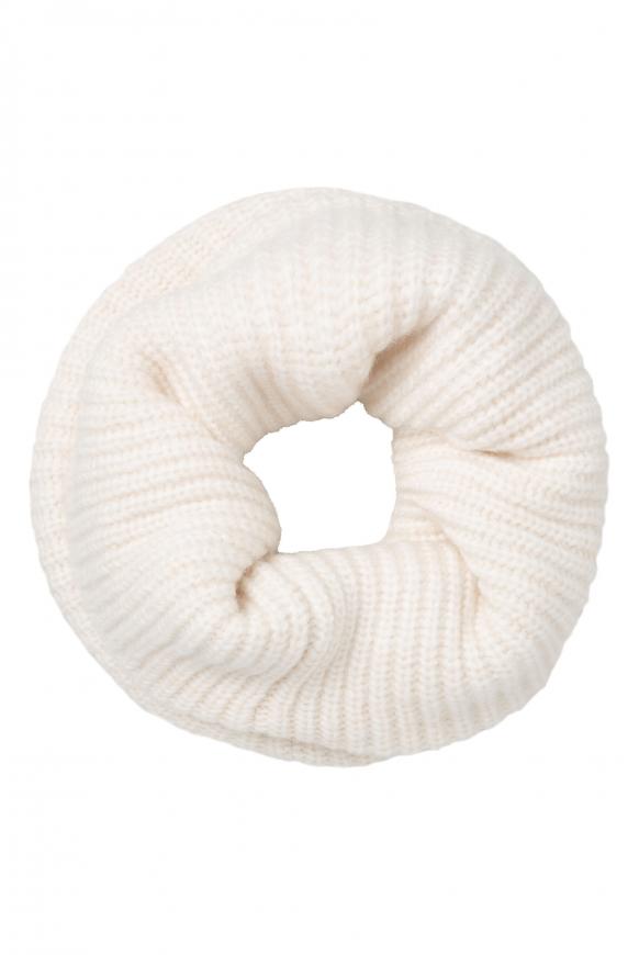 Loop-Schal in Rippstrick snow white