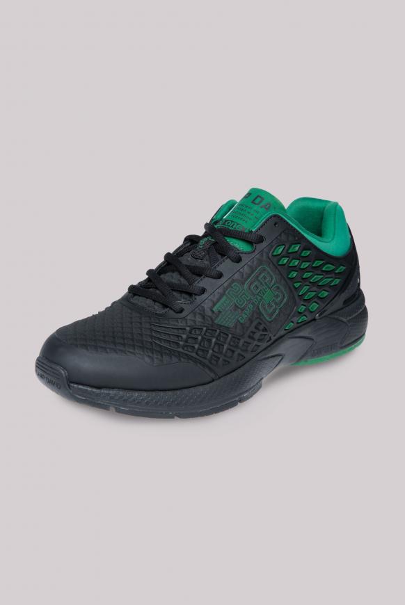 Moderner Sneaker mit 3D-Struktur black