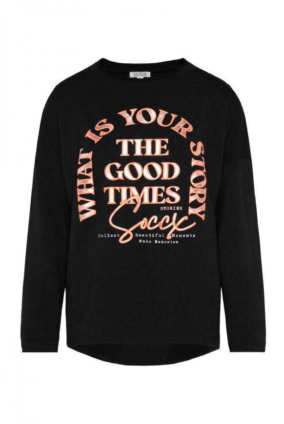 Oversized Sweatshirt mit Artwork black