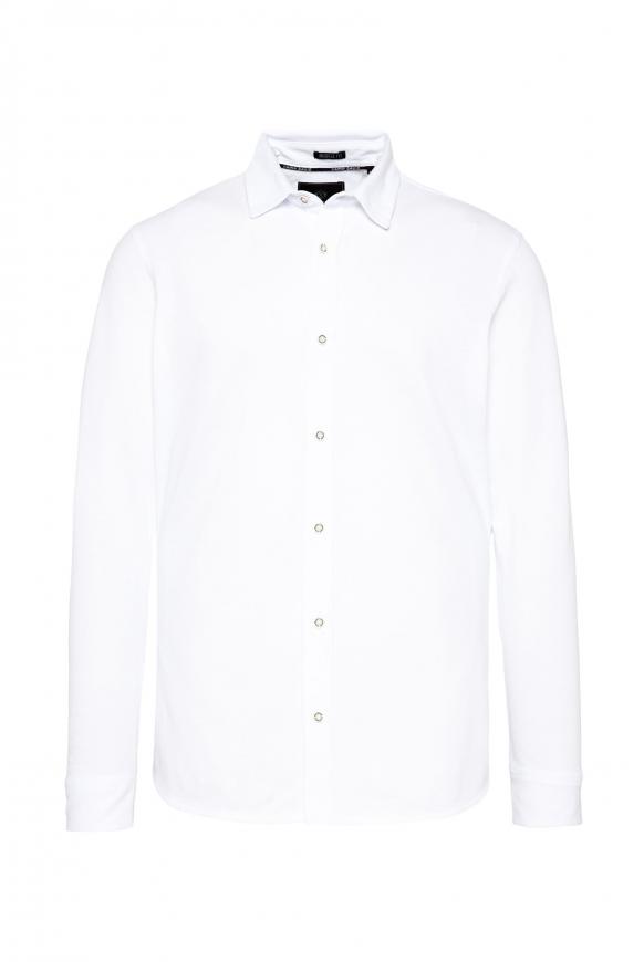 Oxford Langarmhemd opticwhite