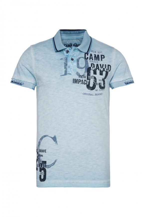Polo mit Logo-Design an Kragen und Ärmeln fresh breeze
