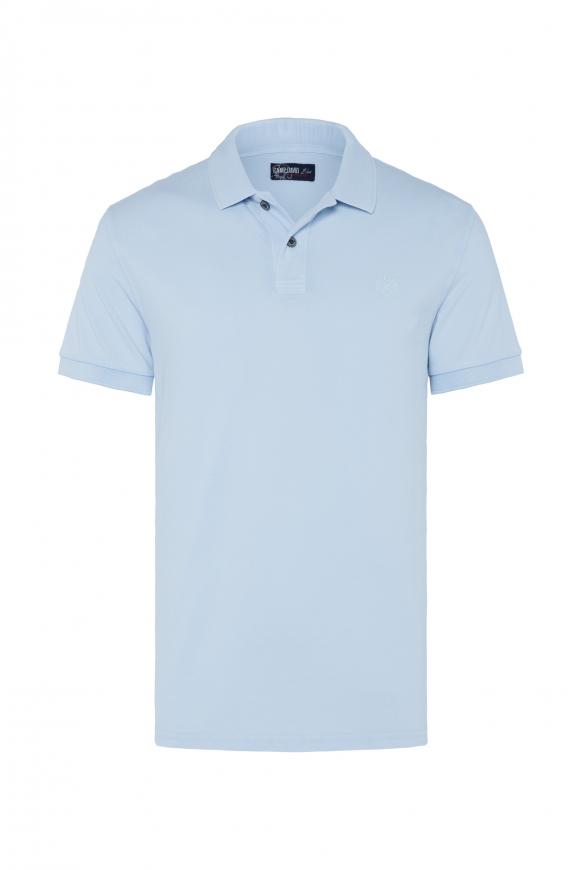 Poloshirt aus Pikee mit Logostick summer blue
