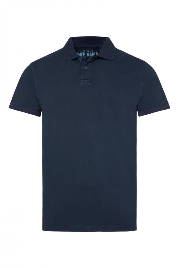 Poloshirt aus Pikee mit Logostick ocean navy