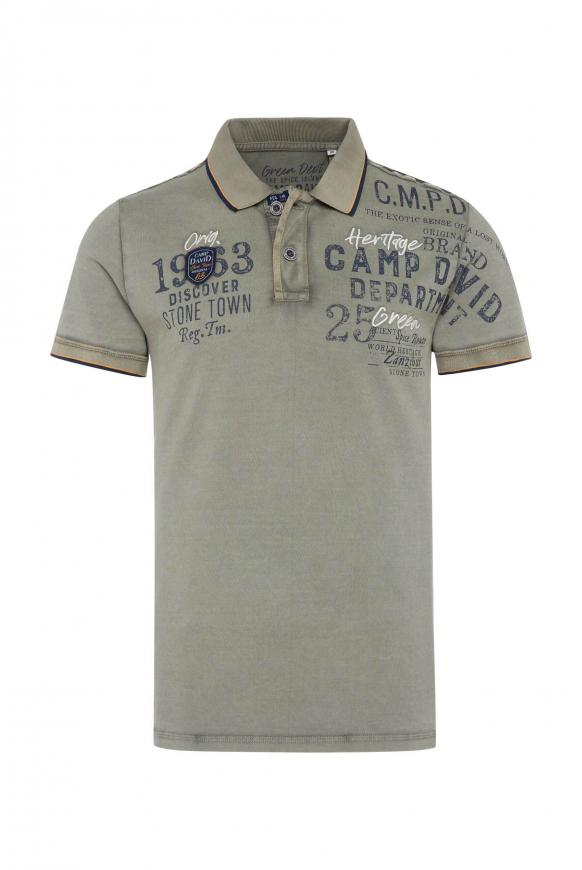 NEU Camp David Herren Poloshirt  weiß 3189 Shirt Polo kurzarm Piqué M XXXL