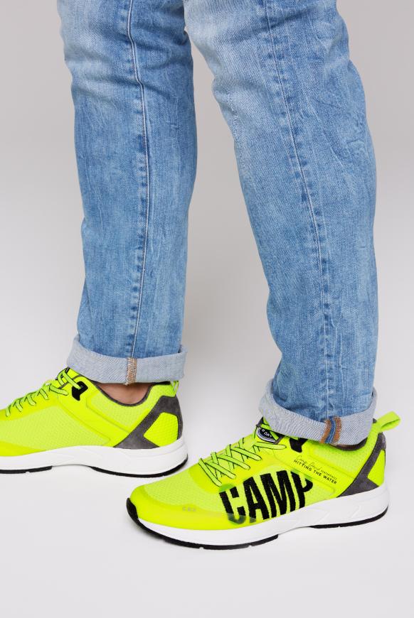 Premium Sneaker im Strick-Design neon lime