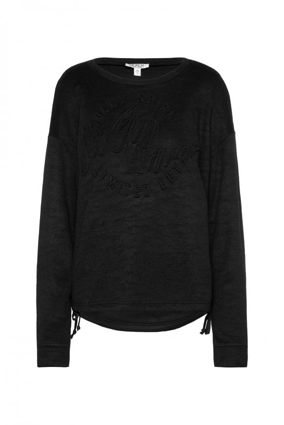 Pullover mit Prägedruck black