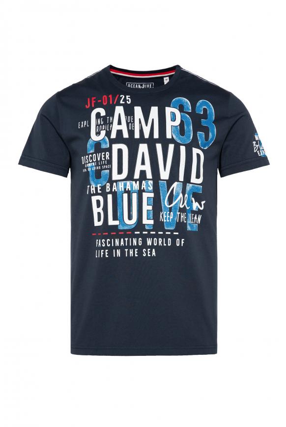 Rundhalsshirt mit Logo Artworks ocean navy