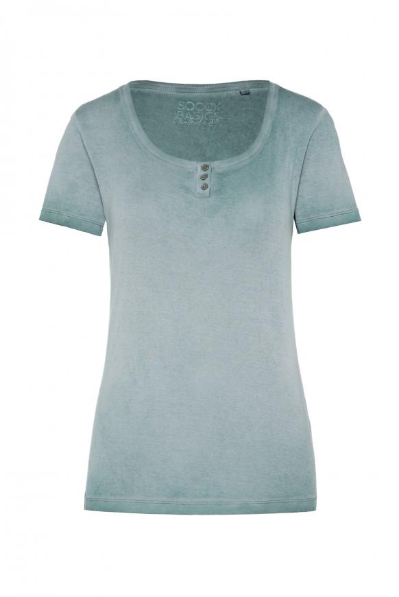 Serafino-Rippshirt sage green