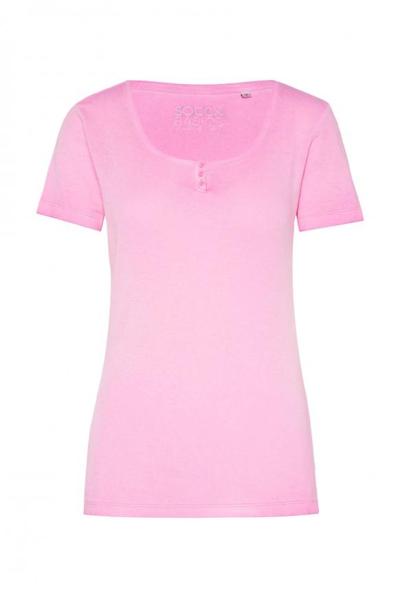 Serafino-Rippshirt pink blush