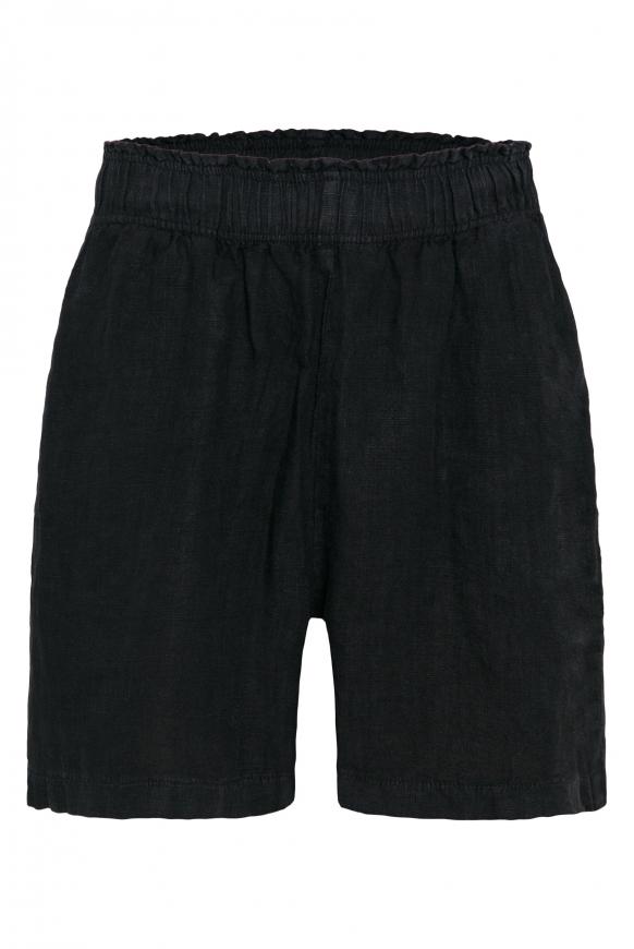 Shorts aus Leinen black
