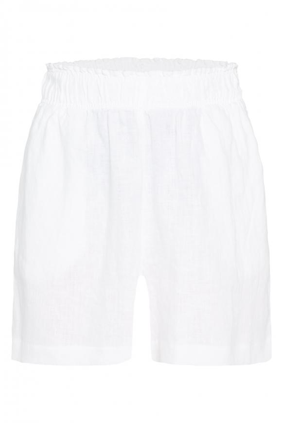 Shorts aus Leinen opticwhite