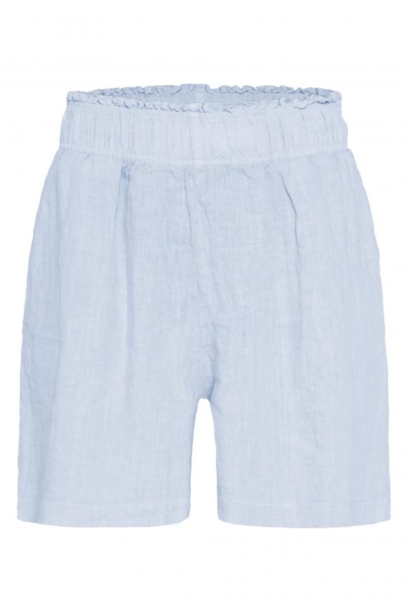 Shorts aus Leinen light blue
