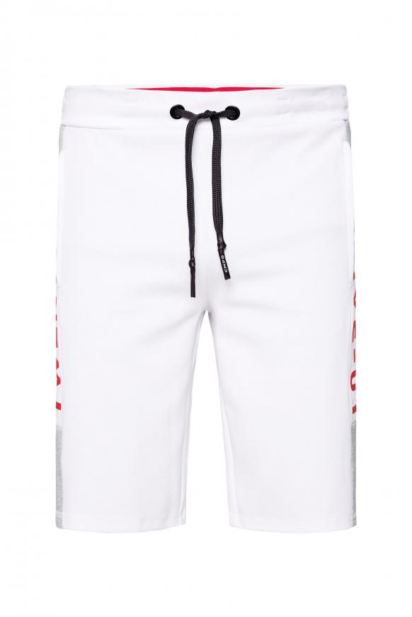 Shorts mit Colour-Blocking und Prints opticwhite