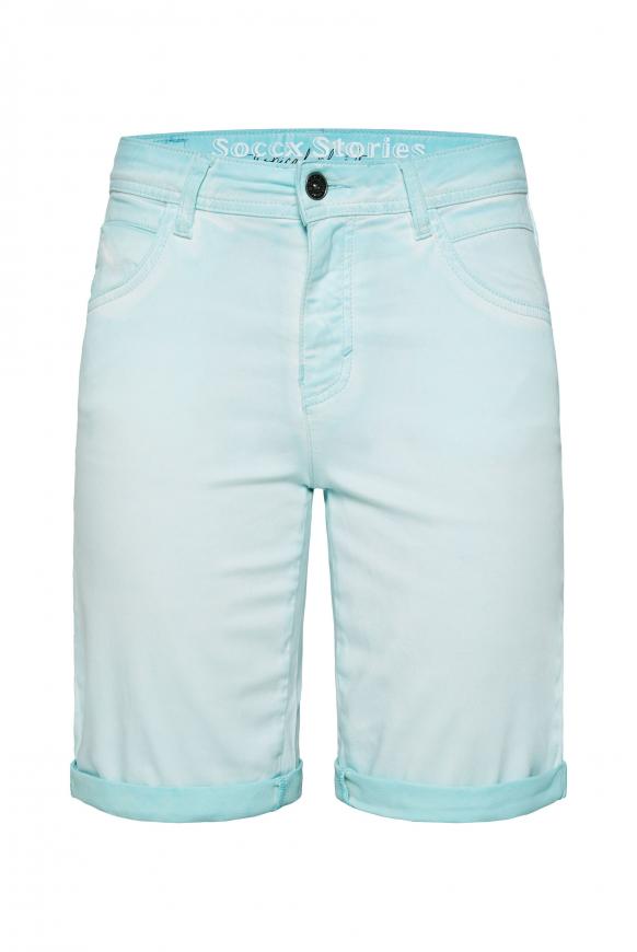 Shorts mit Turn-Up-Saum exotic aqua