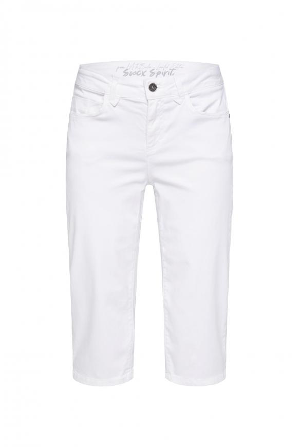 Skater Jeans Shorts mit Turn-Up-Saum opticwhite