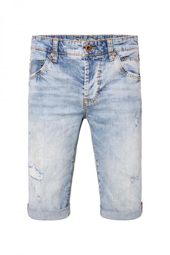 Skater Jeans Shorts RO:BI mit Destroy-Effekten light used