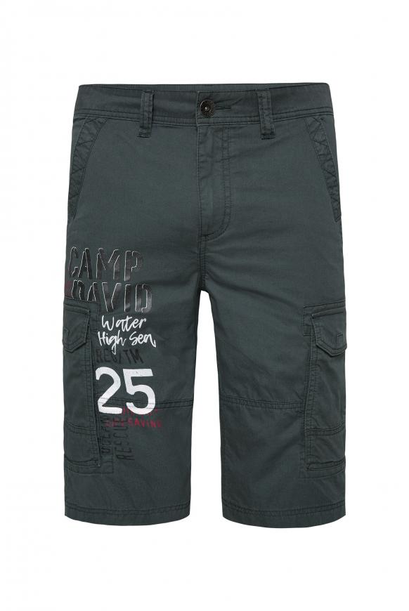 Skater Shorts mit Logo Print green shadow