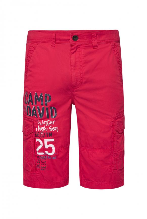 Skater Shorts mit Logo Print red sun