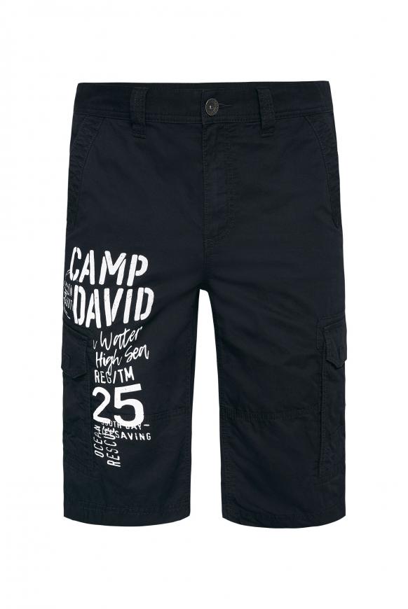 Skater Shorts mit Logo Print black