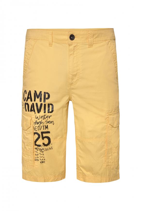 Skater Shorts mit Logo Print mountain yellow