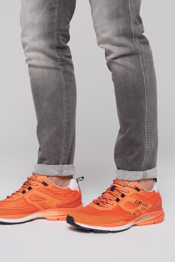 Sneaker im Sandwich-Mesh-Design sunshine orange