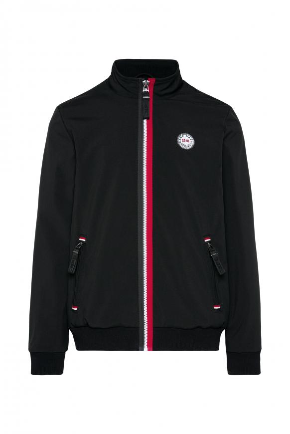 Softshell-Blouson mit Streifen-Detail black