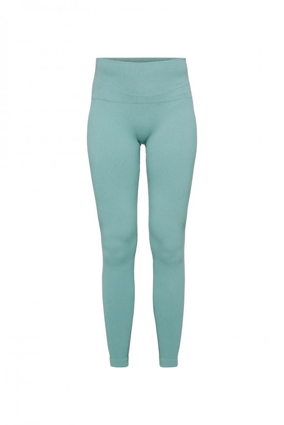 Sport-Leggings mit Rippstruktur sea foam