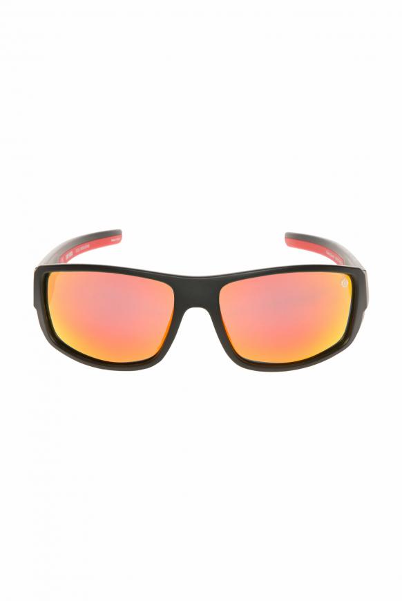 Sport-Sonnenbrille polarisiert black / red / mirror
