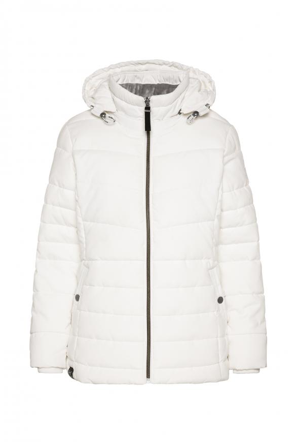 Steppjacke mit abtrennbarer Kapuze ivory