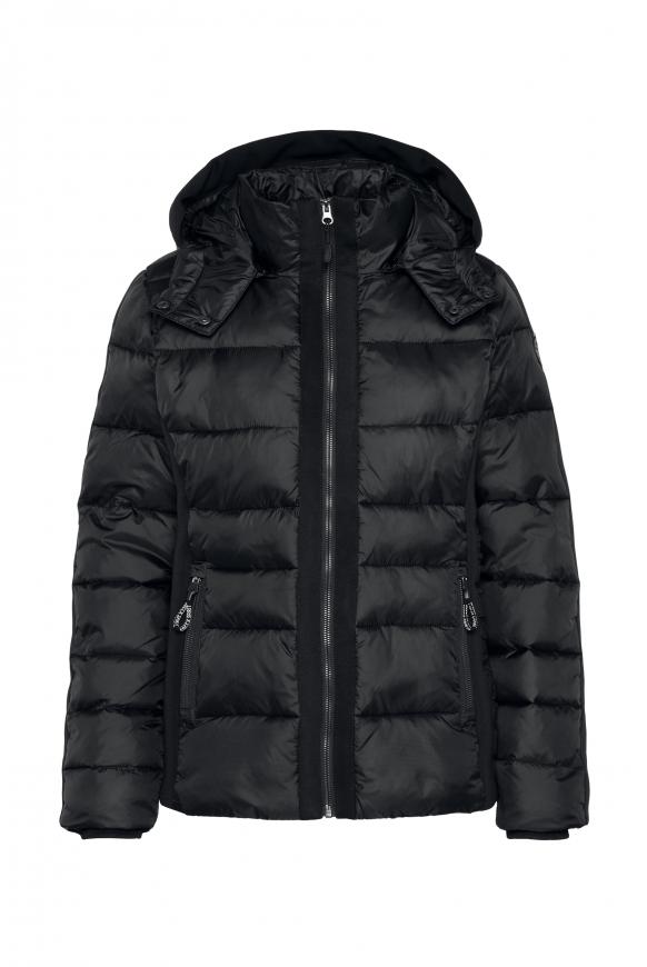 Steppjacke mit geprägten Logo Artworks black