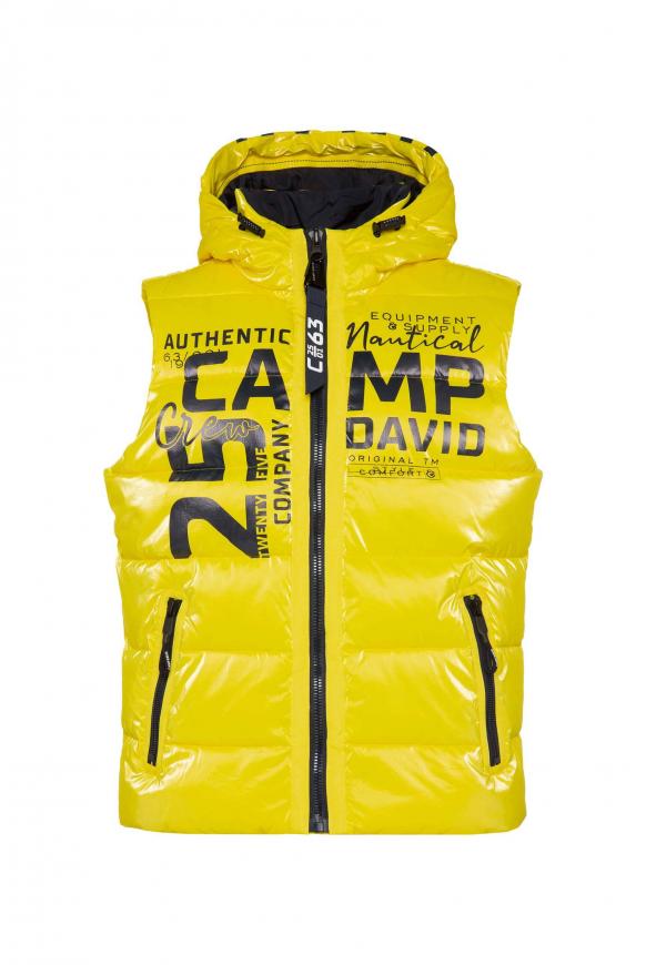 Camp David Steppweste Herren Mit Coolem Rücken-Print - Leicht & Stylisch