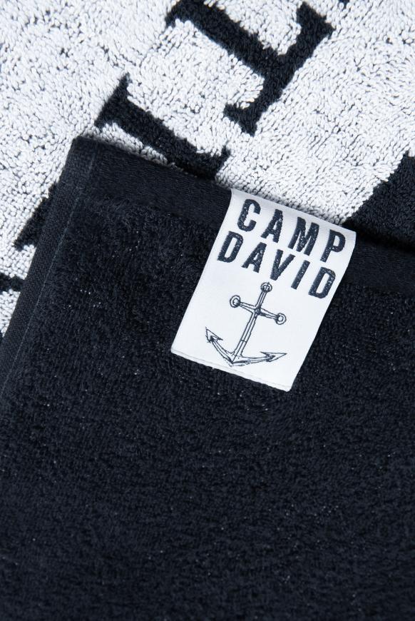 Strandtuch mit Logo blue navy