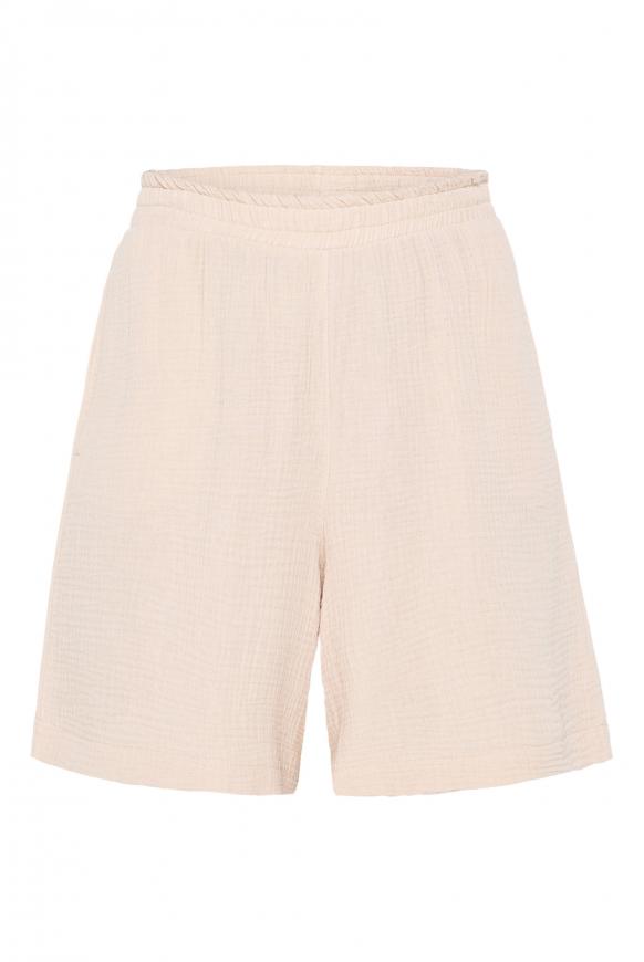 Strukturierte Shorts aus Musselin sandpaper