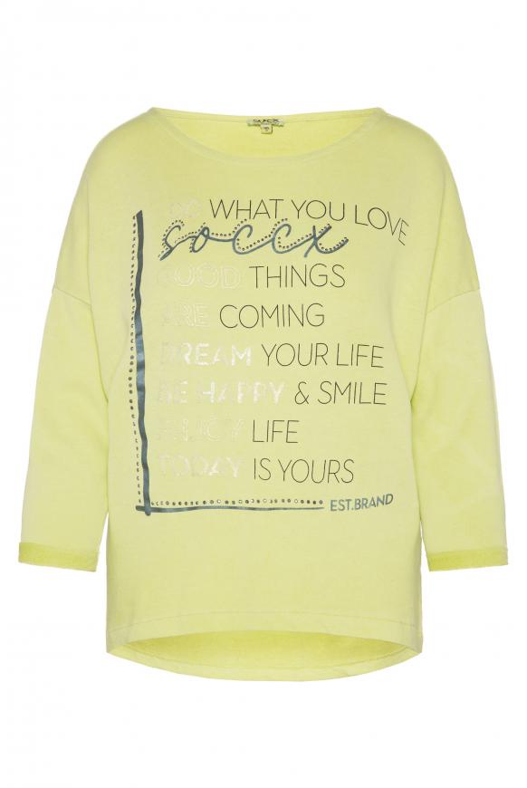 Sweatshirt mit 3/4-Arm und Artwork banana split