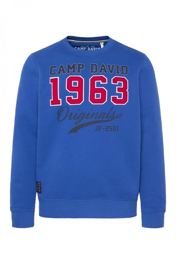Sweatshirt mit Artwork im Retro-Style flight blue