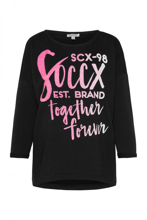 Sweatshirt mit Glitzer-Artwork black