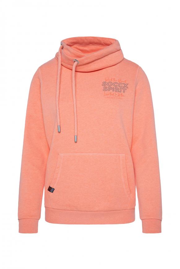 Sweatshirt mit hohem Kragen happy lobster mel.