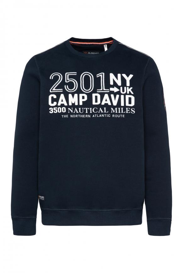 Sweatshirt mit Logo Artwork blue navy