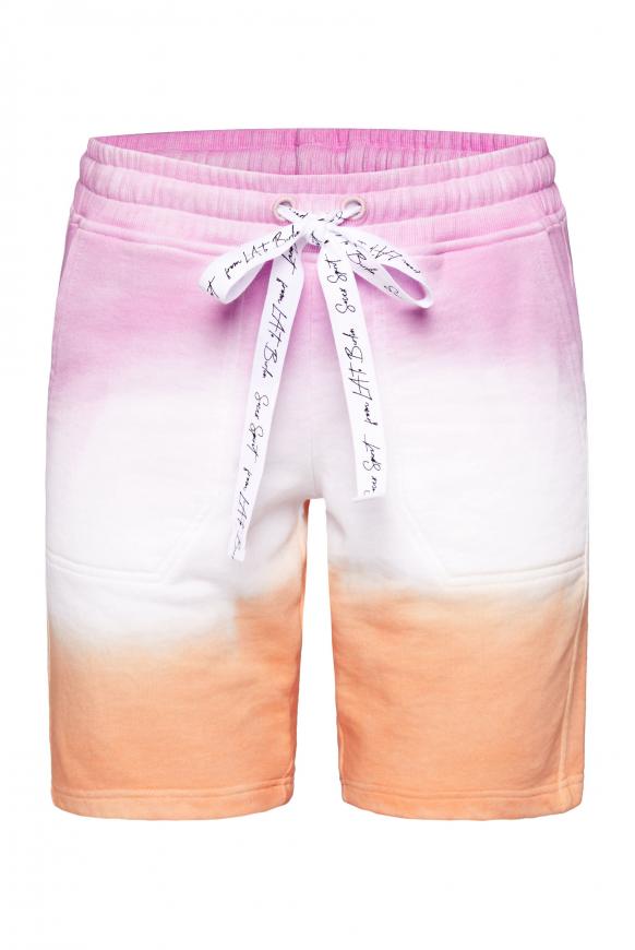 Sweatshorts Dip Dye pink blush / orange peel