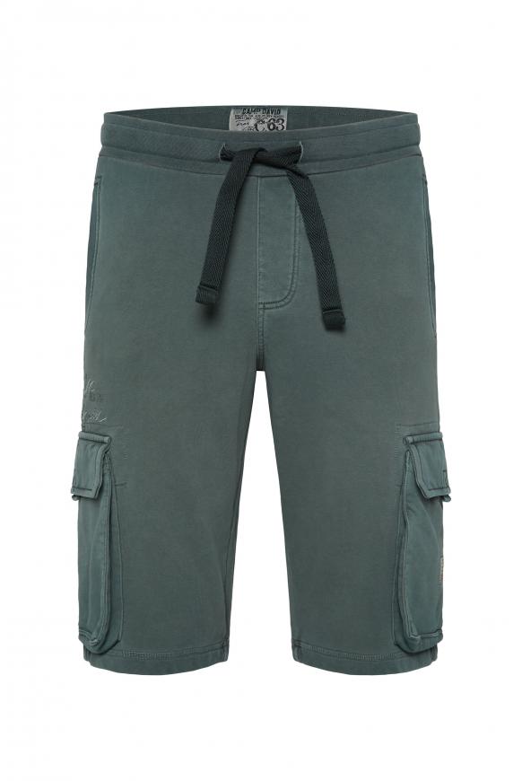 Sweatshorts im Cargo Look green shadow