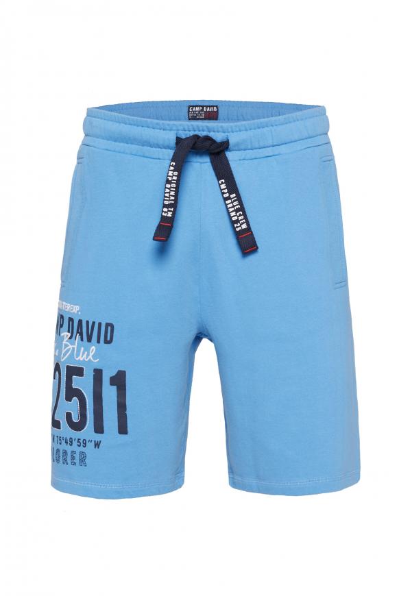 Sweatshorts mit Logo Artwork scuba blue