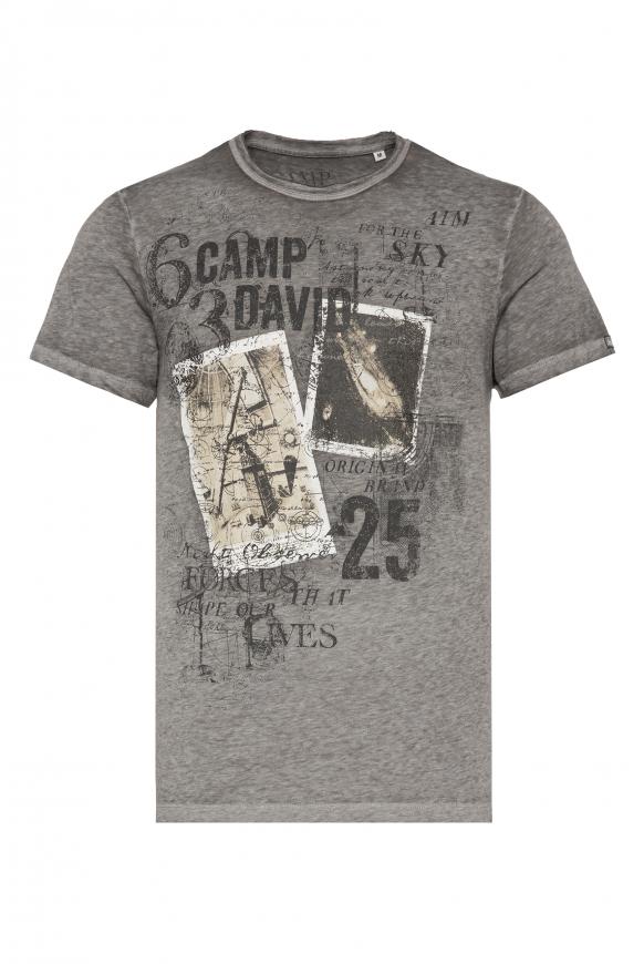 T-Shirt mit Ausbrenner-Effekten mud