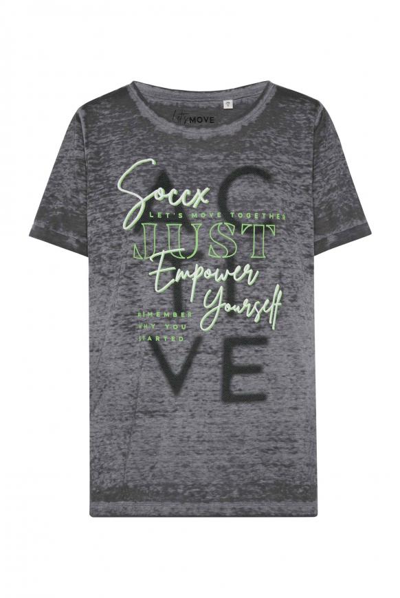 T-Shirt mit Ausbrenner-Effekten