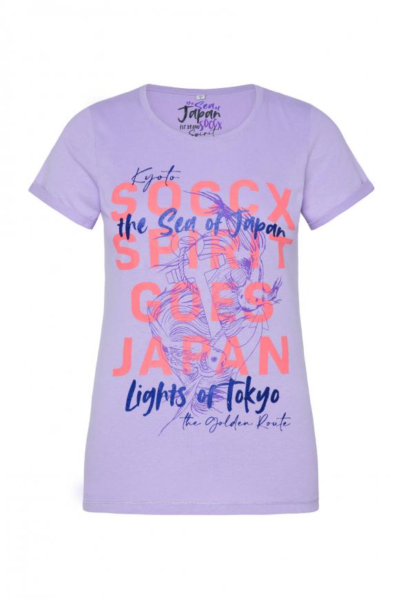 T-Shirt mit Glamour Artwork faded lavender