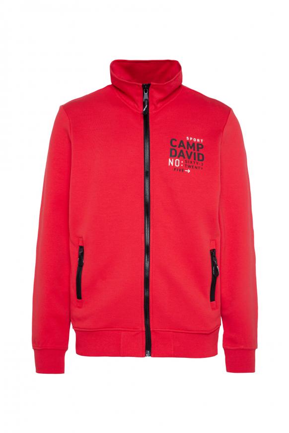 Trainingsjacke mit Rubber Prints power red
