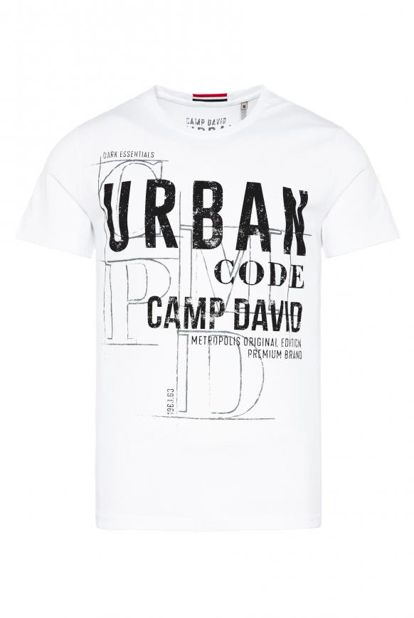 Urban T-Shirt mit Label Print opticwhite
