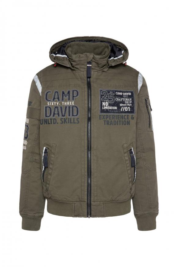 Wattierter Blouson im Worker Style medium khaki