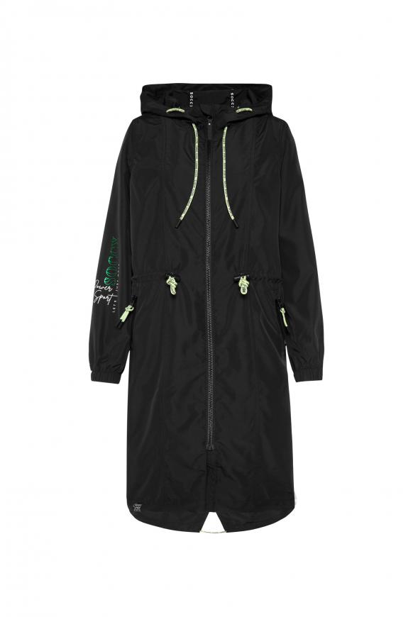 Windbreaker-Parka mit Kapuze black